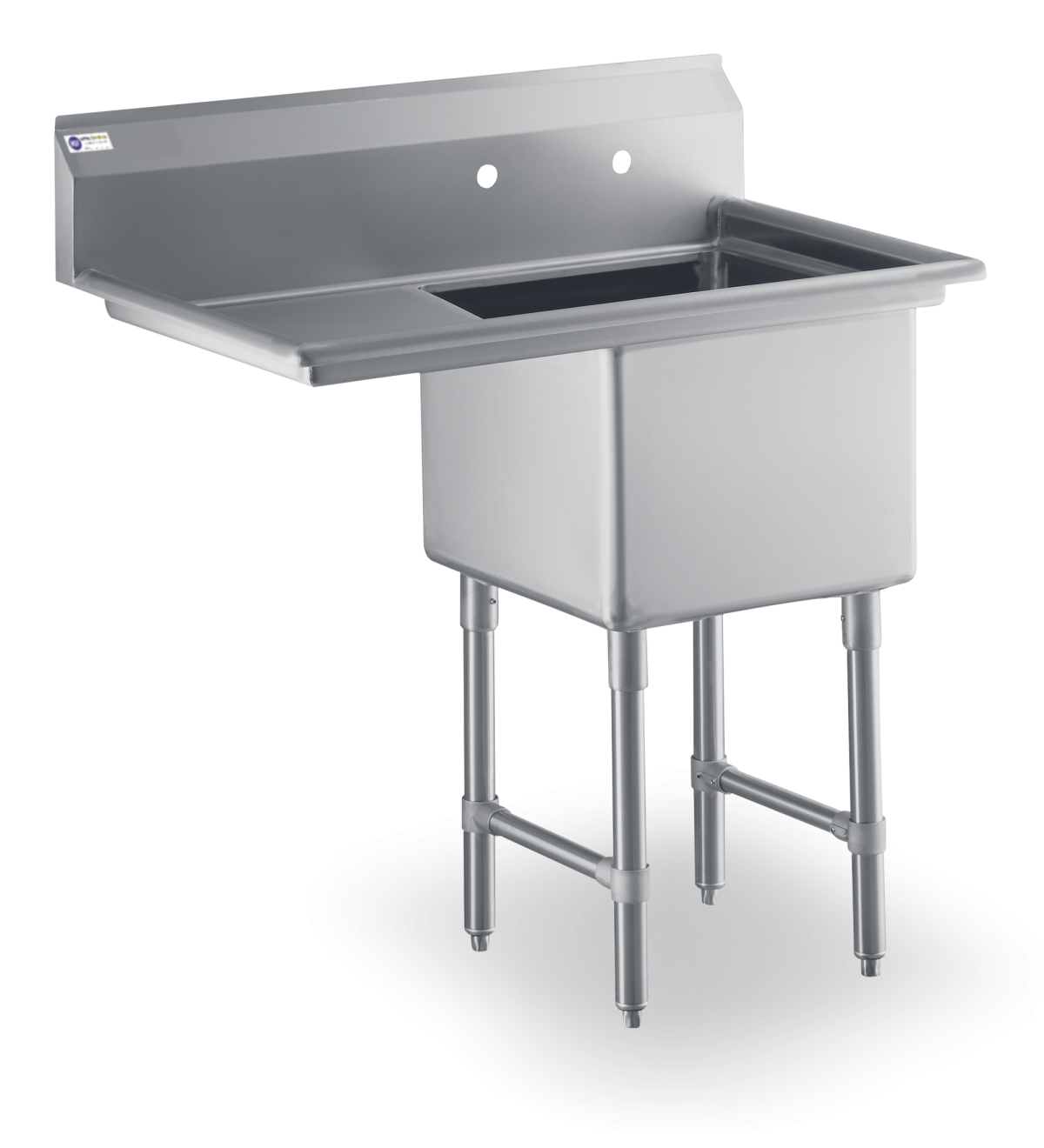 18 Gauge Stainless Steel Sink with One 18" Drainboard On Left