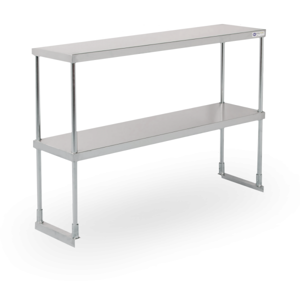 18 Gauge All Stainless Steel Double Over Shelf