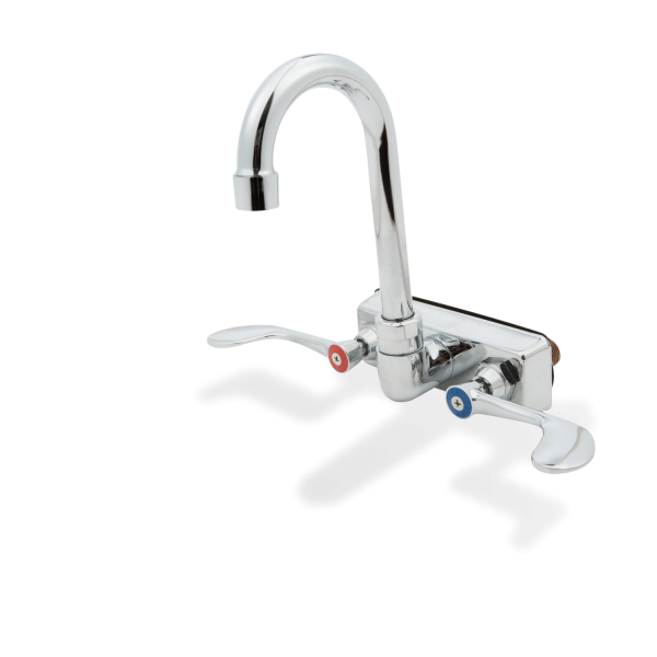 4 Inch Goose Neck Wall Mount Faucet- SWFW-4-4GWRLL