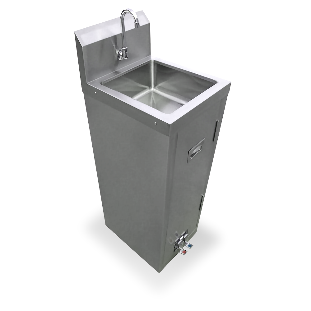 18 Gauge Stainless Steel Pedestal Hand Sink SWHSF14 STEEL WORKS