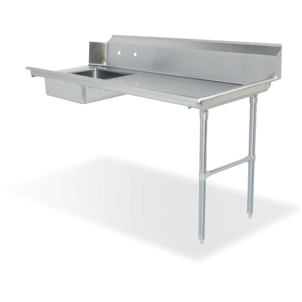 16 Gauge All Stainless Steel Soiled Dishtable 48" Right - SWSDT-48R