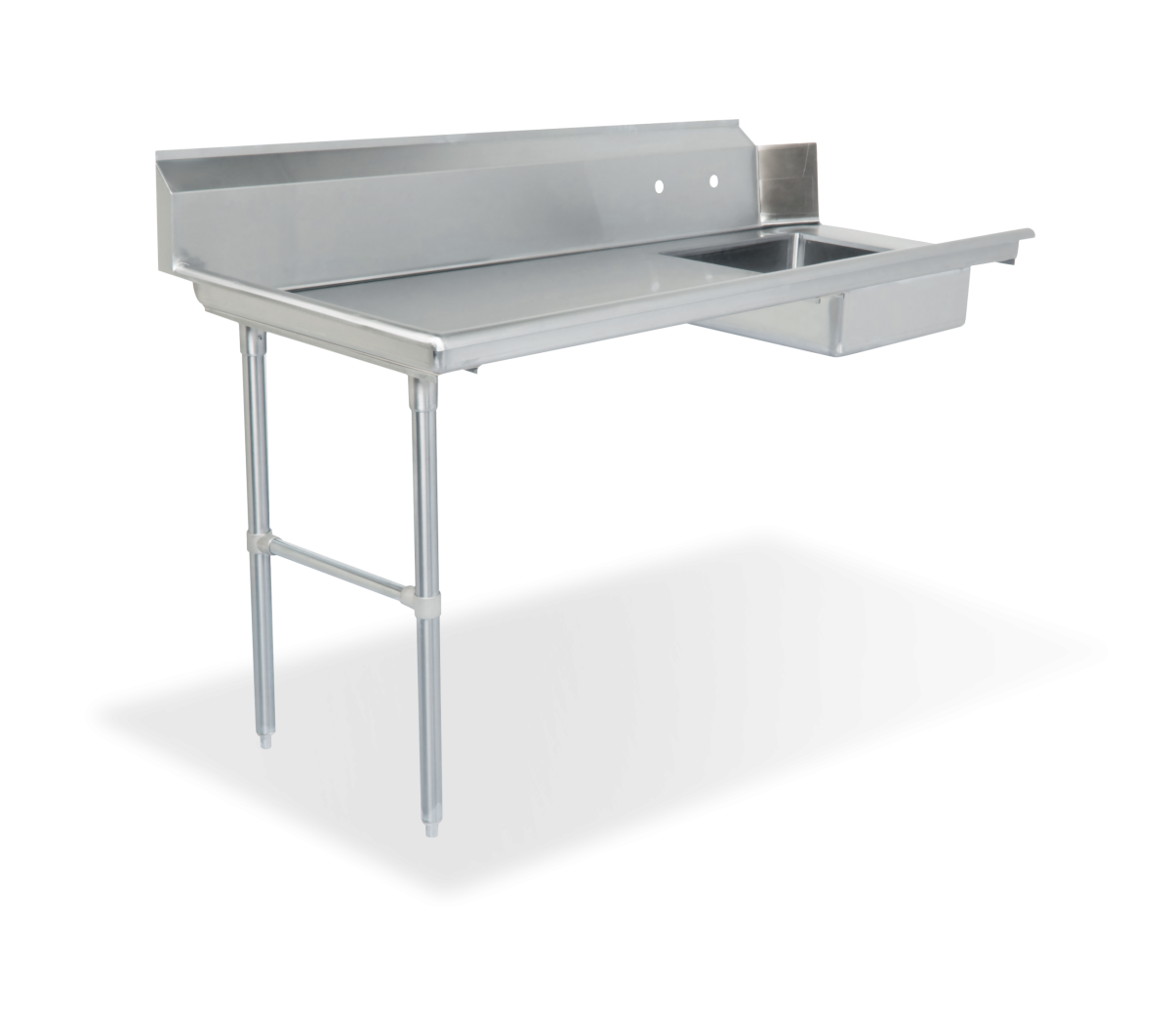 16 Gauge All Stainless Steel Soiled Dishtable 48" Left - SWSDT-48L