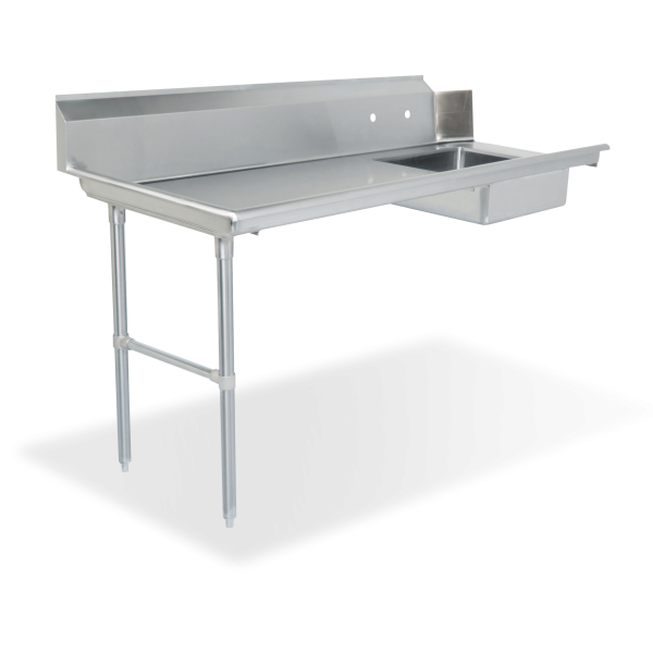 16 Gauge All Stainless Steel Soiled Dishtable 48" Left - SWSDT-48L