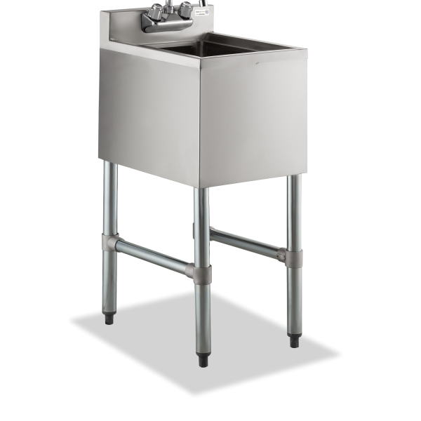 18 gauge One Compartment Stainless Steel Underbar Dump Sink – SWBAR1B14