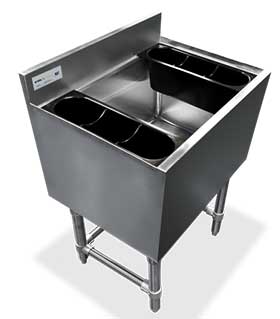 18 Gauge 304 All Stainless Steel Underbar Ice Chest -SWIB182412