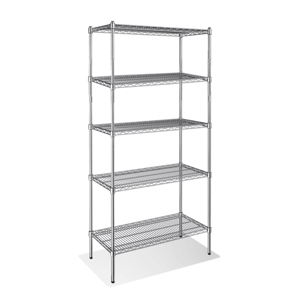 5-Tier Chrome Shelving Units