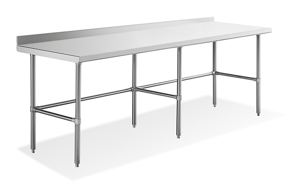 Open Base Work Tables with Splash